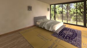 Теплый пол под ковер из электрических панелей Хотпанел