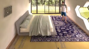 Теплый пол под ковер из электрических панелей Хотпанел