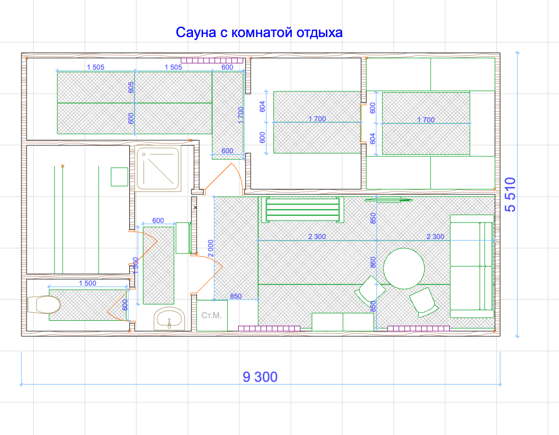 Теплый пол в сауне