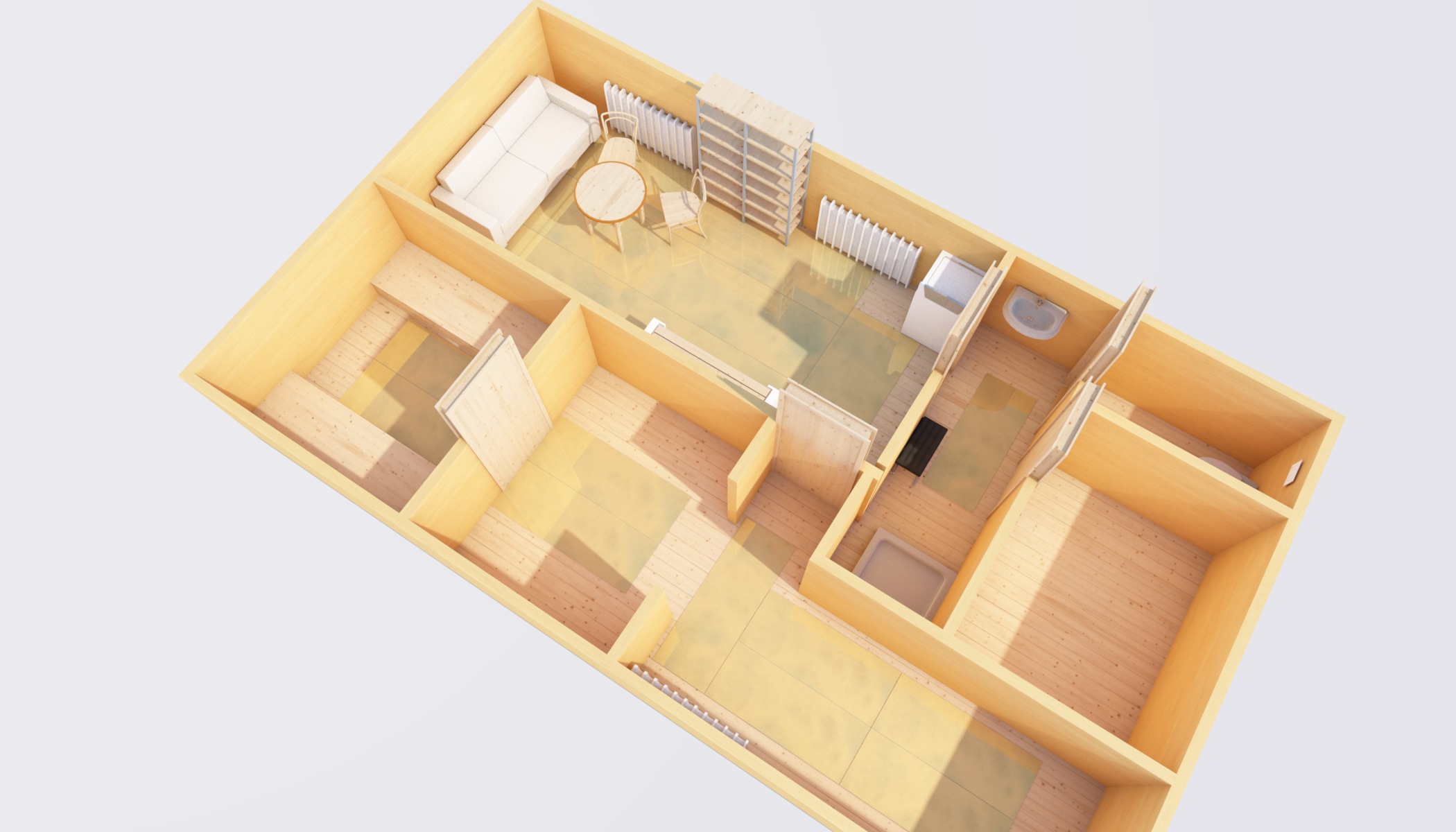 Теплый пол в сауне