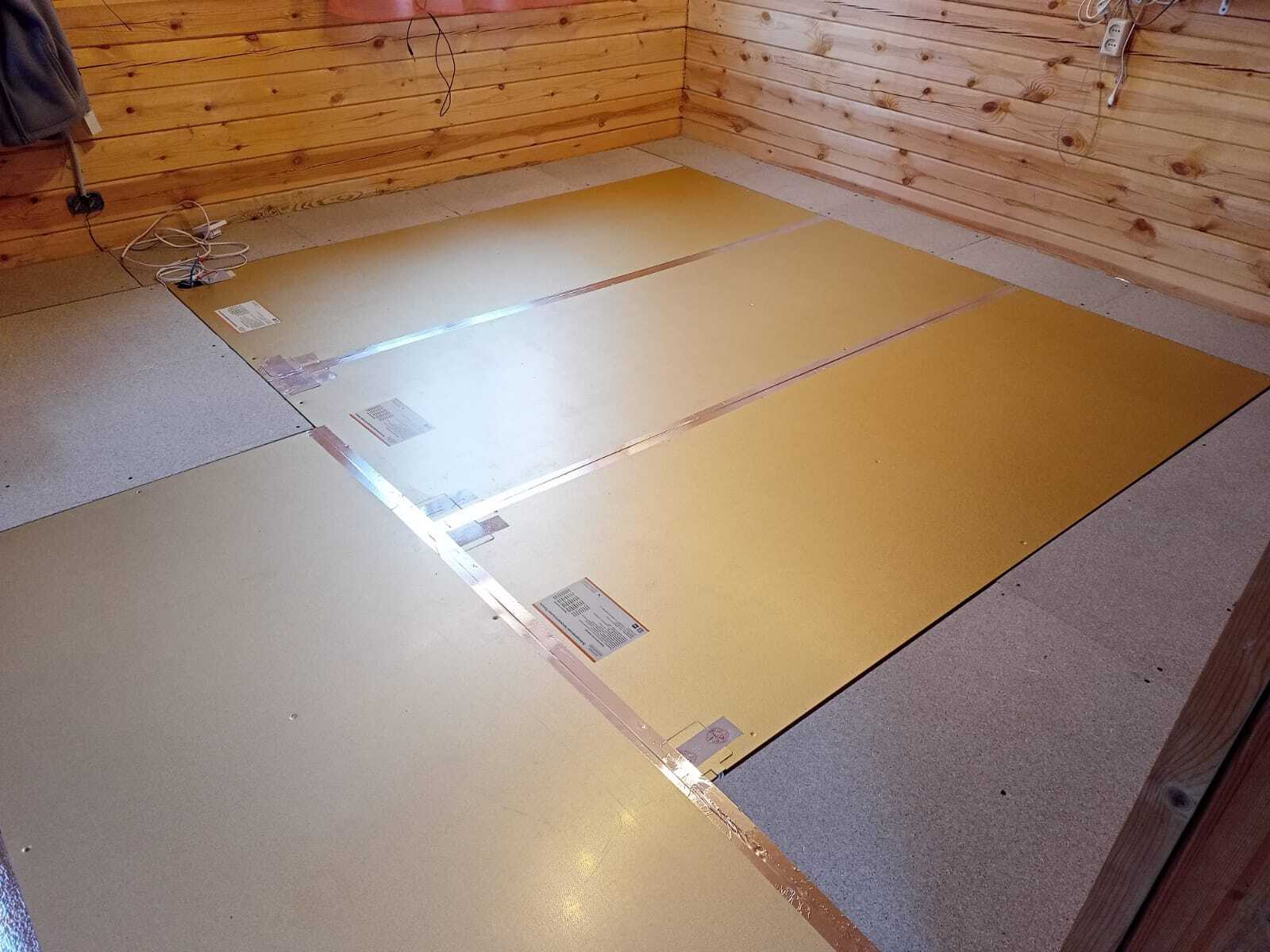 Отопление в комнате отдыха в бане. Электрические панели Хотпанел