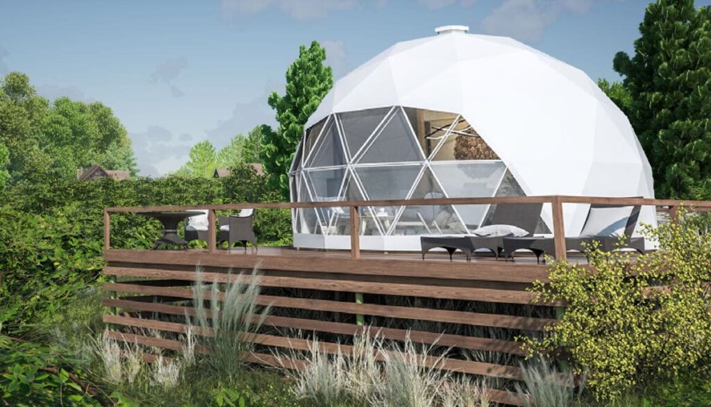 Купольный глэмпинг геосфера