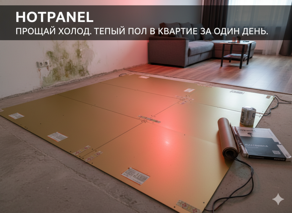 Холодный пол на первом этаже? Забудьте об этом навсегда — с системой «HotPanel»