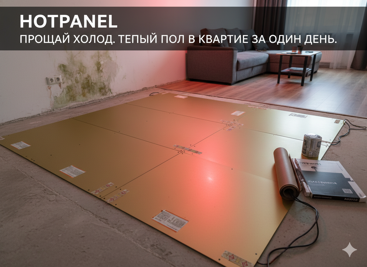 Холодный пол на первом этаже? Забудьте об этом навсегда — с системой «HotPanel»